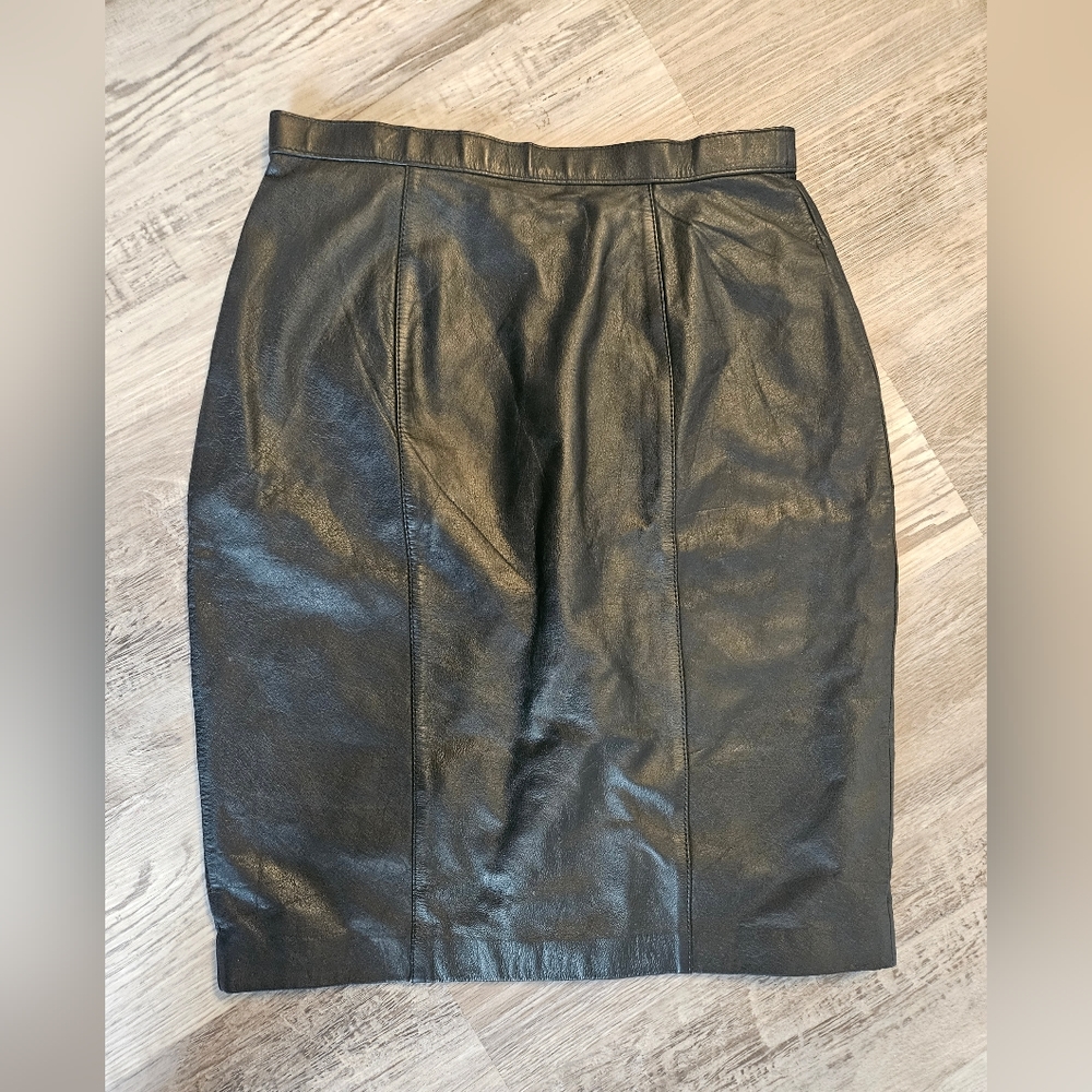 Diane Von Furstenberg leather skirt